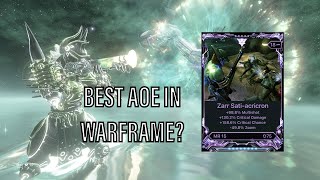 Strongest AOE 2023  Kuva Zarr Build and God Riven Review Warframe [upl. by Akela]