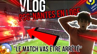 VLOG PSG NANTES EN LOGE  1 😱 Gros craquage à la fin [upl. by Annaynek736]