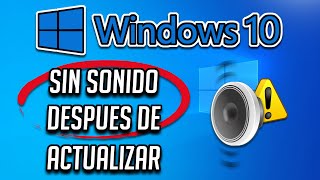 ✅ AUDIO NO FUNCIONA despues de ACTUALIZAR WINDOWS 10  SOLUCION 2024 [upl. by Anastasia]