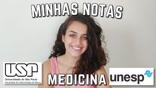 Notas na UNESP e FUVEST para Medicina Escola Pública [upl. by Nilyahs370]