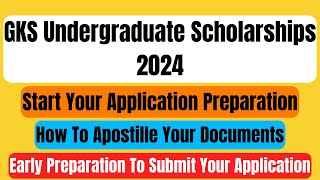 GKS Undergraduate Scholarship 2024 Early Preparation  How To Apostille Your Documents In Pakistan [upl. by Ailyn909]