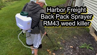 BEST SPRAYER weed killer poison  Harbor Freight Niagara 56645 Chemical Sprayer backpack RM43 [upl. by Sprage]