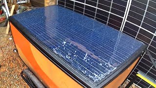 Teaser  2 ème remorque vélo avec station solaire à production photovoltaïque autonomie illimitée [upl. by Airemat623]