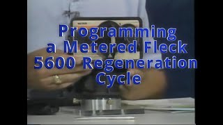 Programming a Metered Fleck 5600 Timer Regeneration Cycle [upl. by Uv]