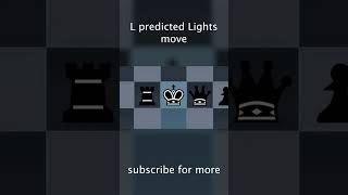 L predicted lights move chess chesspuzzle chesspuzzles [upl. by Llennod]