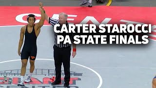 3Time NCAA Champion Carter Starocci Win 2nd HS State Title [upl. by Arihay425]