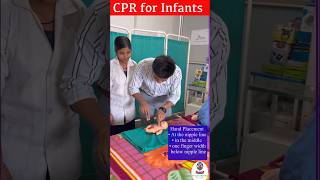 How to Perform CPR on an infants  CPR for infants  Health Sector nursing viral trending shorts [upl. by Wiese]