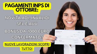 📢 INPS OTTOBRE Pagamenti Bonus e Novità per Disabili – AGGIORNAMENTO [upl. by Mihe513]