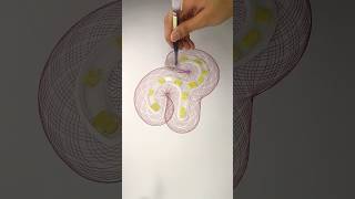 Relaxing Waves That Never End Mesmerizing ASMR Art asmr art spirograph shorts 2024 usa [upl. by Lachance]