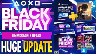 HUGE PlayStation BLACK FRIDAY 2024 Sales UPDATE  Official PlayStation DEALS Revealed [upl. by Yelkcub347]