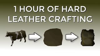 OSRS Hard Leather Crafting at the Crafting Guild [upl. by Notsua]