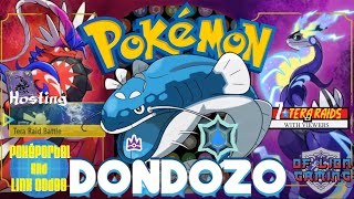 Dondozo 7 Star Tera RaidsShiny SammiesPokémon Violet  PokéPortal And Link CodeWith Viewers [upl. by Starinsky107]