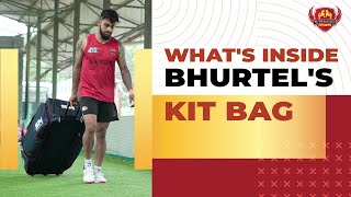 Whats Inside Kushal Bhurtels Kit Bag I EPL 2021 [upl. by Ahsikad237]