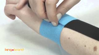 King Brand KB Tape  Kinesiology Taping Instructions for Wrist Injuries [upl. by Alphonsa]