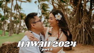 HAWAII 2024 part 2 🌊☀️🦖 north shore lanikai kualoa ranch [upl. by Ameh413]