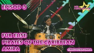 Padu Drummer Amira Cover Fur Elise Pirates of the Carribean  Ceria Megastar 2020 [upl. by Harold]