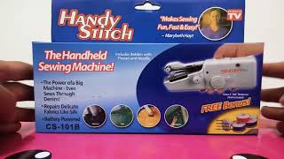 How to use The Handheld Sewing Machine  Handy Stitch Sewing Machine [upl. by Gilmore]