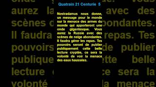 Short  quatrain 21  Centurie 5 de  Nostradamus [upl. by Adiol]