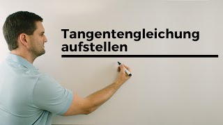 Tangente Tangentengleichung aufstellen mittels 1Ableitung  Mathe by Daniel Jung [upl. by Myriam851]