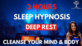 3 HOURS Looped SLEEP HYPNOSIS for Deep Rest  Cleanse your Mind amp Body into sleep [upl. by Reivad429]