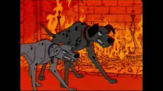 101 Dalmatians Pongo and Perdita Fight Jasper and Horace 1961 VHS Capture [upl. by Leak]