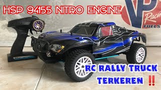 THIS IS AMAZING RC TRUCK RALLY 110 NITRO ENGINE  HSP 94155 [upl. by Dnaloy335]