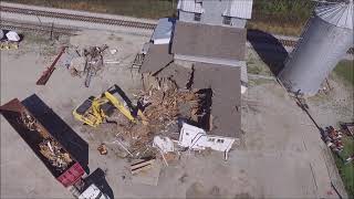 NEAL SCRAP METAL DEMOLITION OF NEW CASTLE INDIANA TEARING DOWN OLD FEED MILL [upl. by Quiteris]