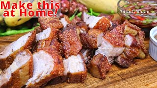 LECHON KAWALI  THE Basics OF COOKING CRISPY Pork belly amp JUICY LECHON KAWALI [upl. by Anyela]