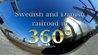 Swedish and Danish railroad in 360° [upl. by Perle]