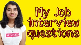 My interview questions  My clinical pharmacist job interview questions Tamil Ponnu Speaking [upl. by Hyrup526]