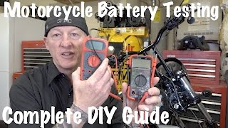 How to Test Motorcycle Battery amp Charging SystemMultimeter or Voltmeter  DIY [upl. by Jaehne]