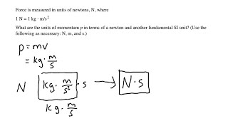 Physics  Force is measured in units of newtons N where 1 N  1 kg · ms2 [upl. by Ahsieyn]