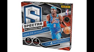 202324 Panini Spectra Hobby 4 Box PYT  CardSino Breaks 217🏀 [upl. by Niraj]