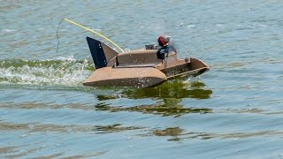 Airscrew Driven RC Airboat [upl. by Narih967]