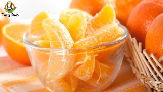 Orange Slices Sugar Candies  Homemade Fruit Candies Recipe  Tasty Foods  shorts [upl. by Roper]