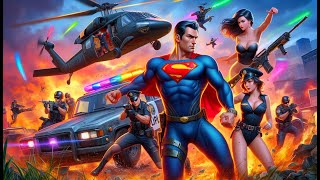 🔴GTA V Superman vs Justice League EPIC Funny Moments 🎢EP36 GTAPrime ShortsFeed [upl. by Lipson]