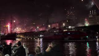 Hamburg Germany New Year Fireworks 2024 [upl. by Latimer824]