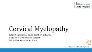 Cervical Myelopathy [upl. by Noll]