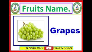 Fruits name  English work book  Fruits name with picture [upl. by Aubin]