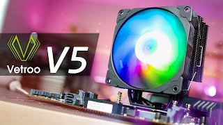 Vetroo V5 CPU Cooler Review  Is the HYPE Real [upl. by Pippas]