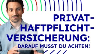 PrivatHaftpflichtversicherung Schnell amp einfach erklärt [upl. by Nadia]