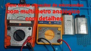 como testar capacitor de microondas com muitas dicas importantes [upl. by Ahsinej]