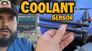 Freightliner Cascadia Coolant Sensor Replacement [upl. by Amzaj]