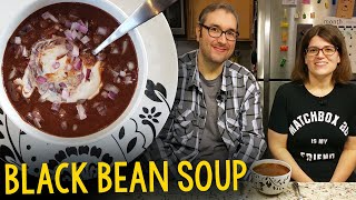 Recipe Easy Black Bean Soup Vegan OilFree PlantBased [upl. by Talmud660]