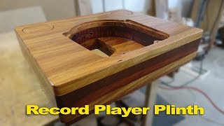 How to make a record player plinth using solid timber  woodworking [upl. by Annair]