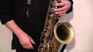 Saxophone Fingering Lesson 1 part 1 [upl. by Ihskaneem652]