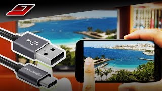 Como CONECTAR o CELULAR na TV usando o CABO USB [upl. by Notnirb948]