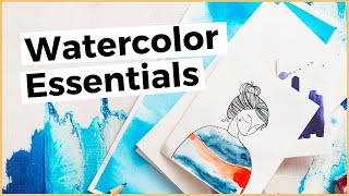 Top 3 Essential Watercolor Supplies You Need To Get Started With Watercolor Painting [upl. by Allemap363]