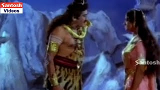 God Shiva Angry At Parvathi Devi  Jaganmatha Telugu Movie Scenes [upl. by Aropizt]