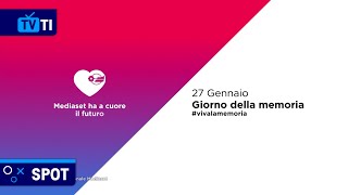 Spot Giorno della memoria  Mediaset  27 Gennaio 2024 [upl. by Ulla]